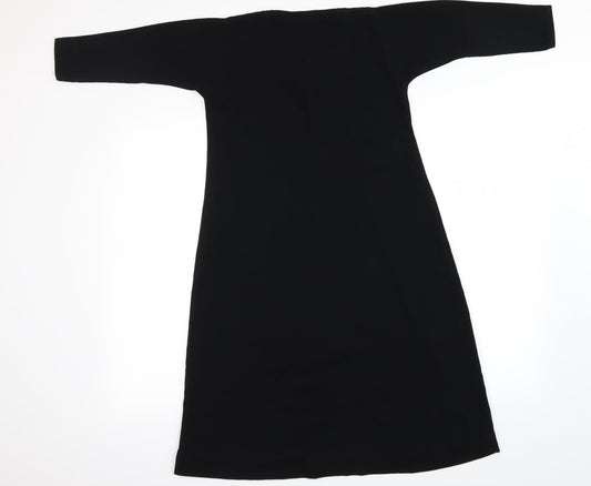 Preworn Womens Black A-Line Size 10
