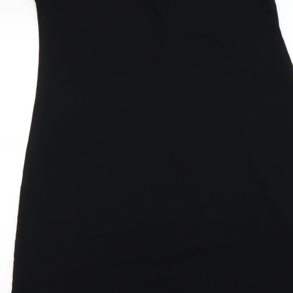 Brand and care label for women’s black a-line, size UK 10