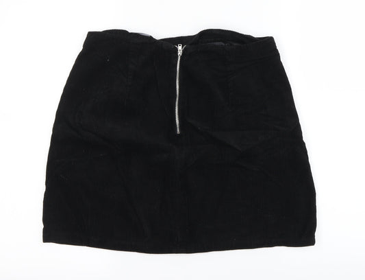 New Look Womens Black A-Line Skirt Size 10