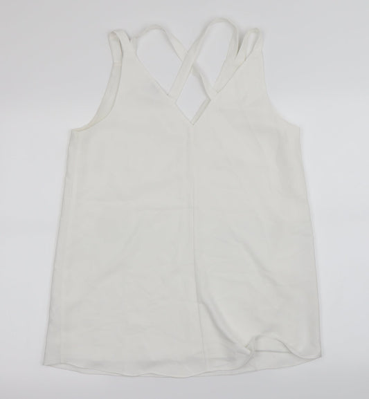 River Island Womens White Basic Blouse Size 12
