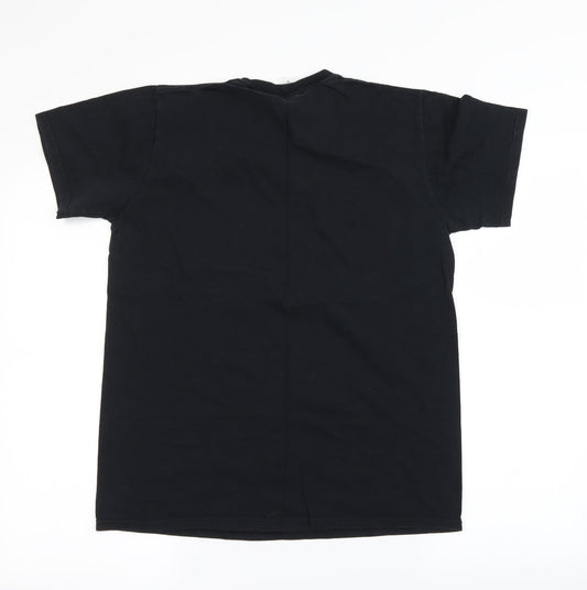 Gildan Mens Black T-Shirt Size M