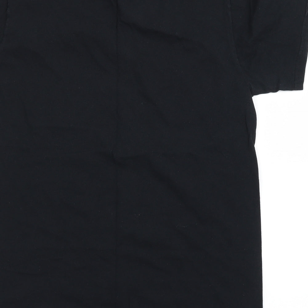 Gildan Mens Black T-Shirt Size M