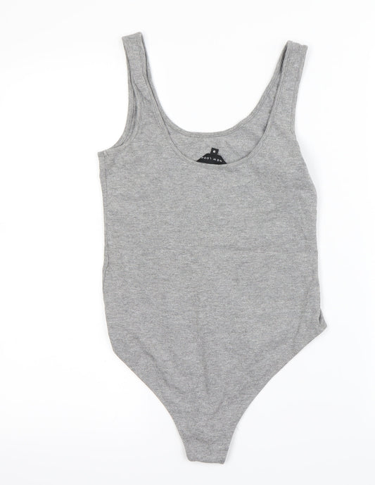 New Look Womens Grey Bodysuit One-Piece Size 10