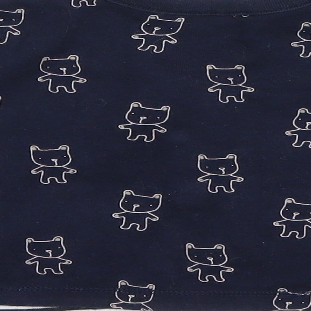 Brand and care label for Preworn Blue Basic Button-Up, size 0-3, Months