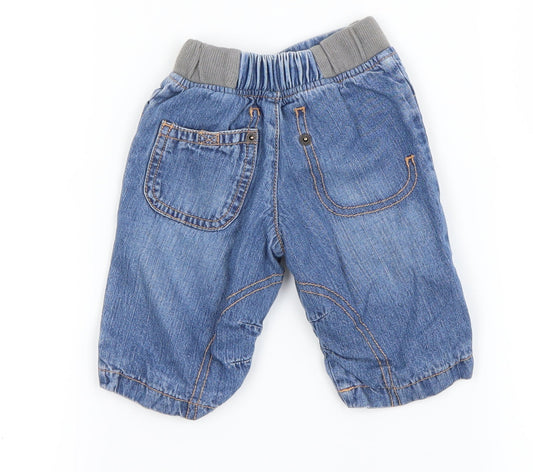 Preworn Boys Blue Trousers Outfit/Set Size 0-3 Months