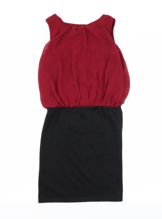 Glance Womens Purple Jersey Bodycon Size S