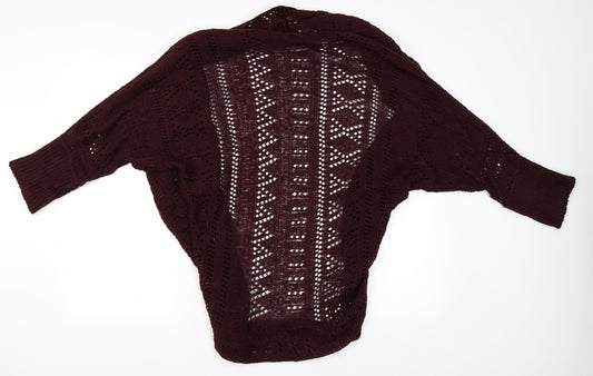 Evie Womens Red Cardigan Jumper Size 12