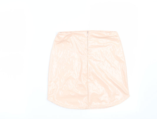 Missguided Womens Pink Mini Skirt Size 8