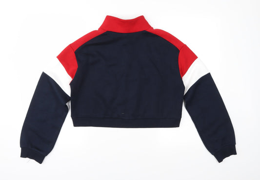 Divided Womens Black Jersey Pullover Sweatshirt Size XS - Cropped