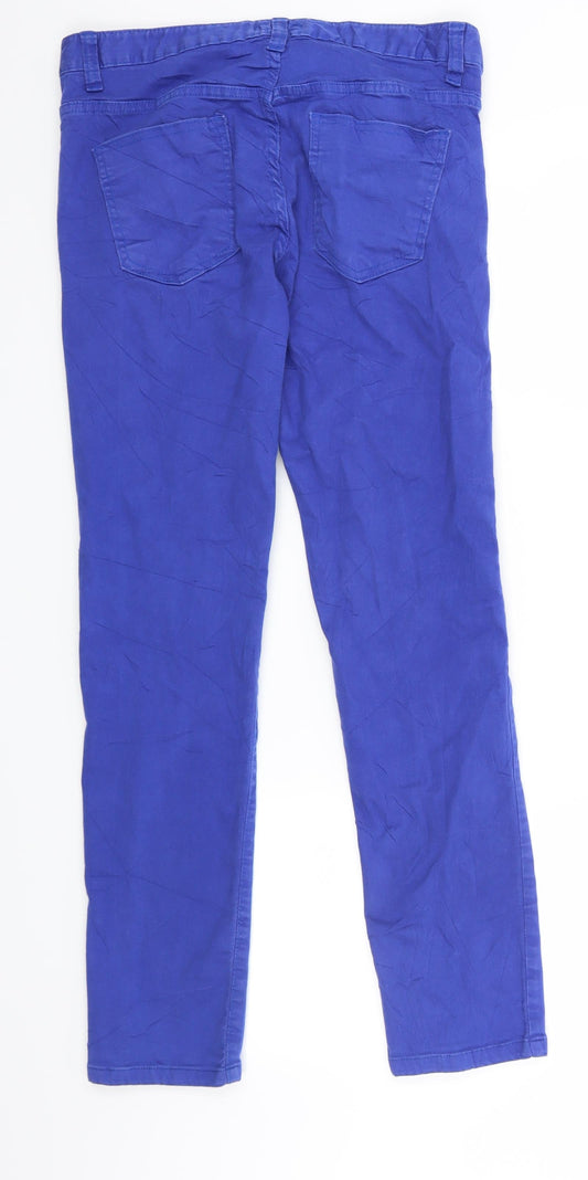 Almost Famous Womens Blue Denim Jegging Jeans Size 12 L28 in
