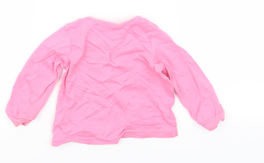 George Girls Pink Basic T-Shirt Size 9-12 Months