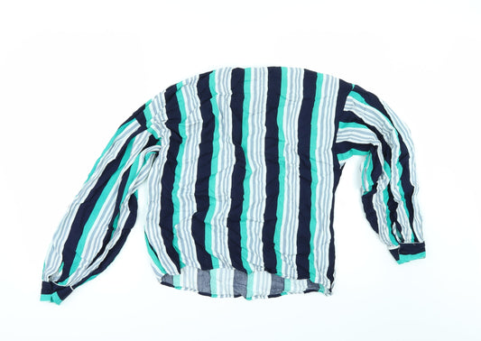 Sinsay Womens Multicoloured Striped Tunic Blouse Size L
