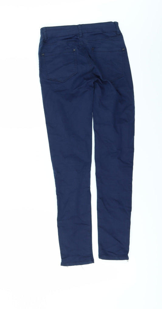 shop zone Womens Blue Denim Skinny Jeans Size 6 L27 in