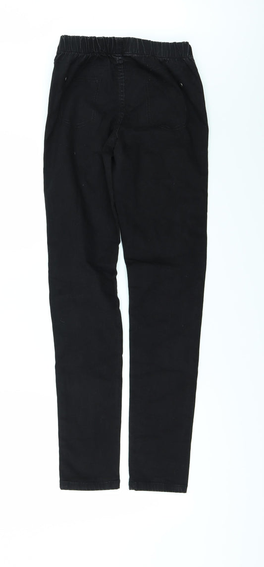 Denim & Co. Womens Black Denim Jegging Jeans Size 8 L30 in