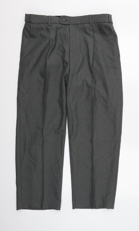 Taylor & Reece Mens Grey Rayon Trousers L26 in