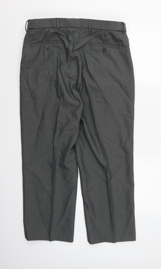 Taylor & Reece Mens Grey Rayon Trousers L26 in
