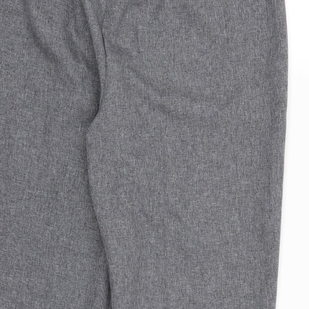 Bonmarché Womens Grey Rayon Trousers Size 16 L24 in
