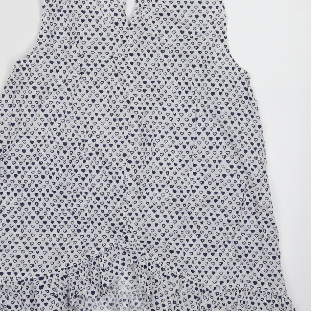 Brand and care label for Preworn women’s white camisole tank, size S