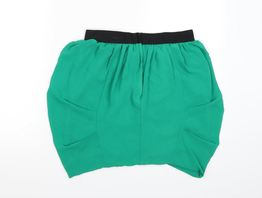 H&M Womens Green A-Line Skirt Size 10