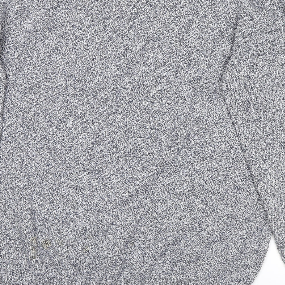 Brand and care label for project basic women’s grey jumper, size L