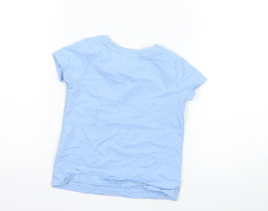Nutmeg Girls Blue Basic T-Shirt Size 2-3 Years - nana loves me