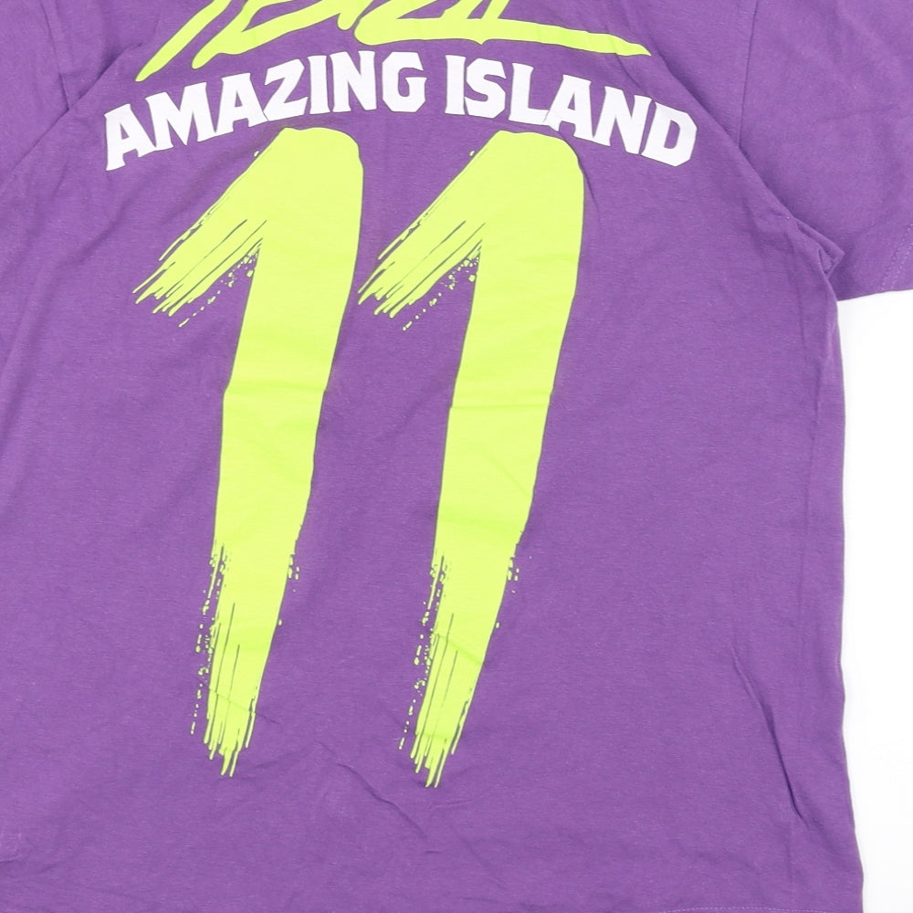 Matinee Womens Purple Basic T-Shirt Size S