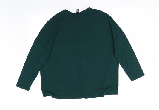 new look Womens Green Pullover Jumper Size 12