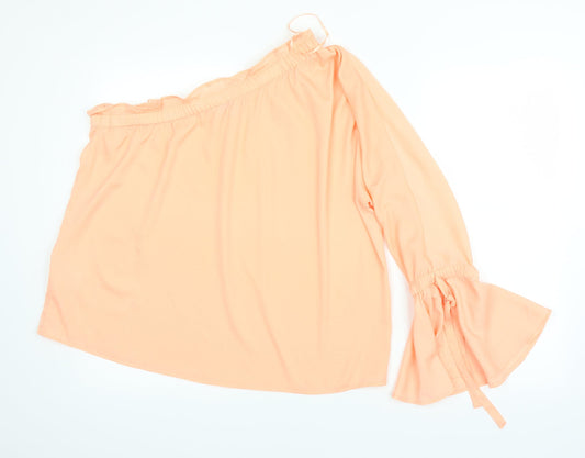 Warehouse Womens Pink Basic Blouse Size 16