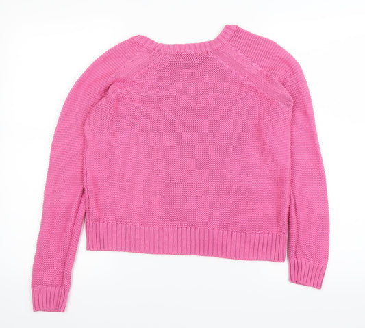 JAYJAYS Womens Pink Pullover Jumper Size S