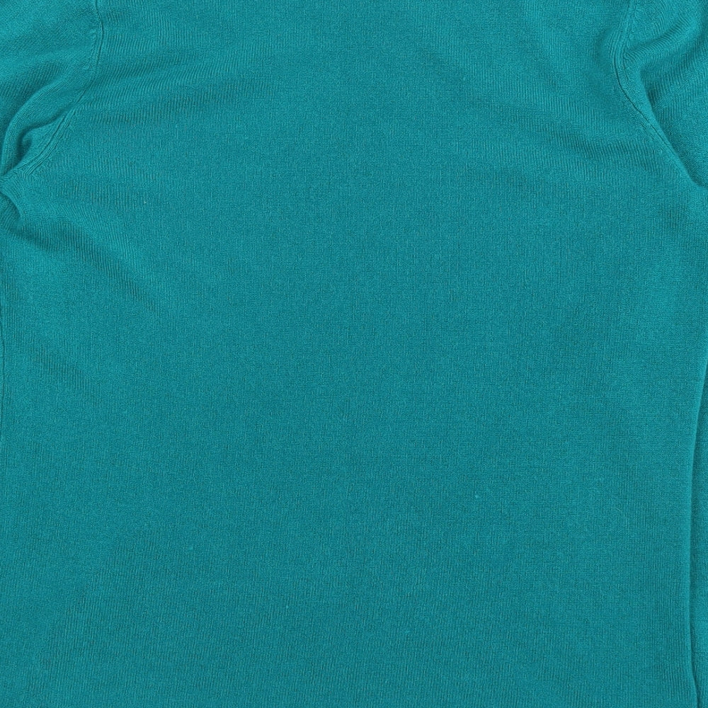 BM Womens Blue Pullover Jumper Size M