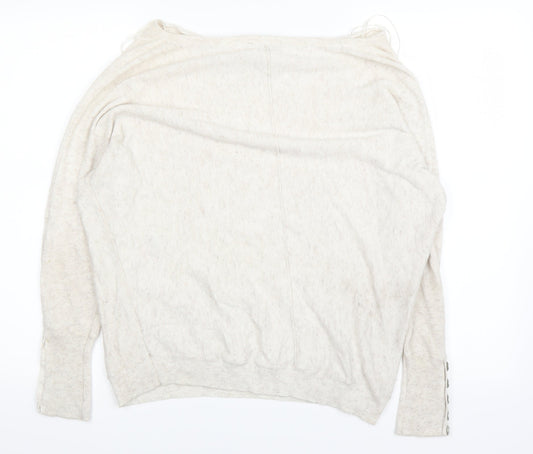 Mini Velvet Womens White Basic T-Shirt Size 8