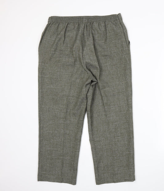 Marks and Spencer Womens Grey Trousers Size 14 L22 in