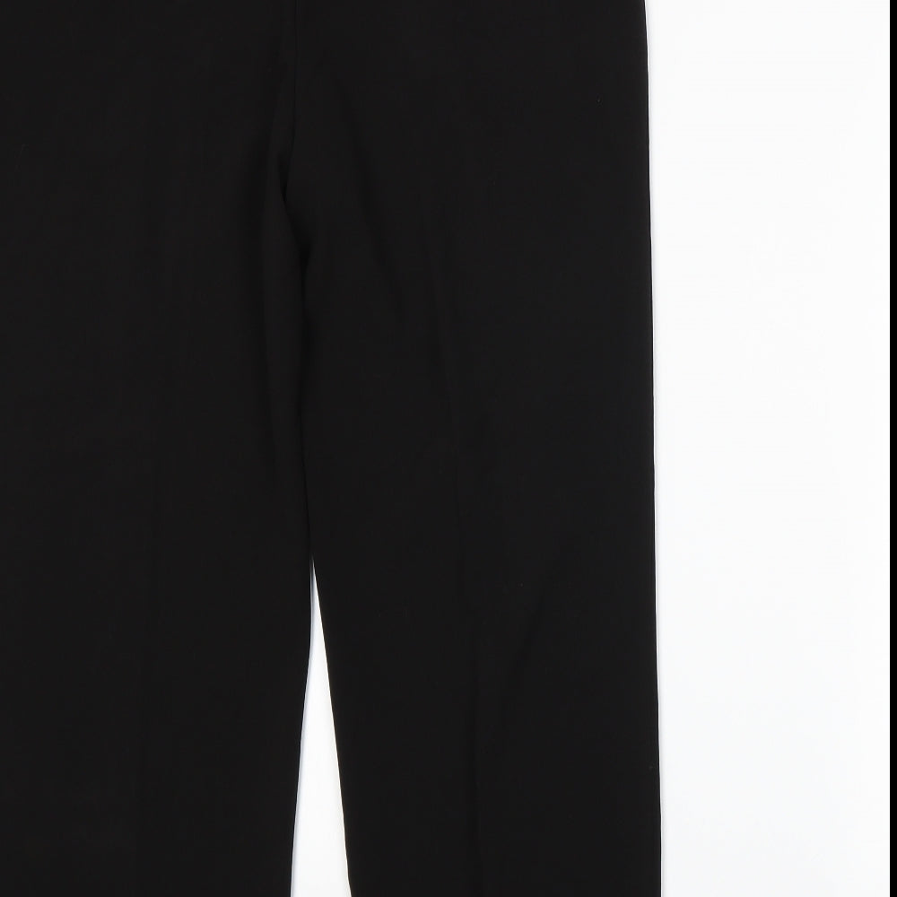 Isle Womens Black Trousers Size 16 L25 in