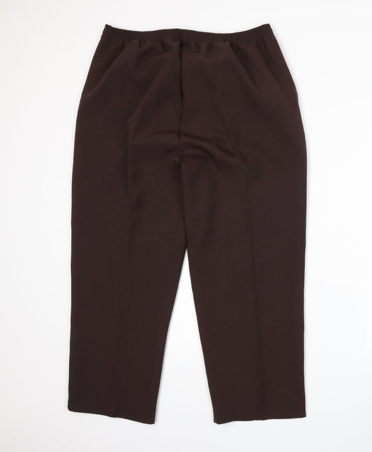 BM Womens Brown Trousers Size 18 L25 in