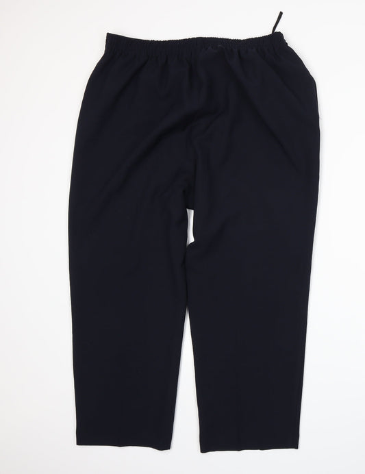 BM Womens Blue Trousers Size 18 L25 in