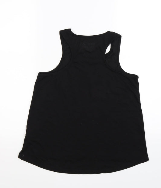 Young Dimension Girls Black Basic Tank Size 12-13 Years - love what you do
