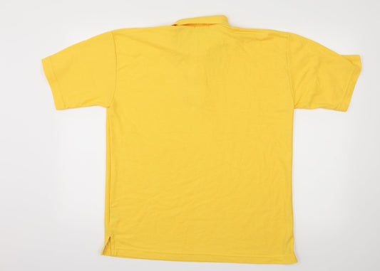 Highpoint Mens Yellow Jersey Polo Size M