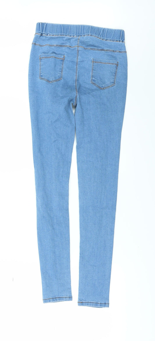 V&F Womens Blue Denim Jegging Jeans Size M L27 in