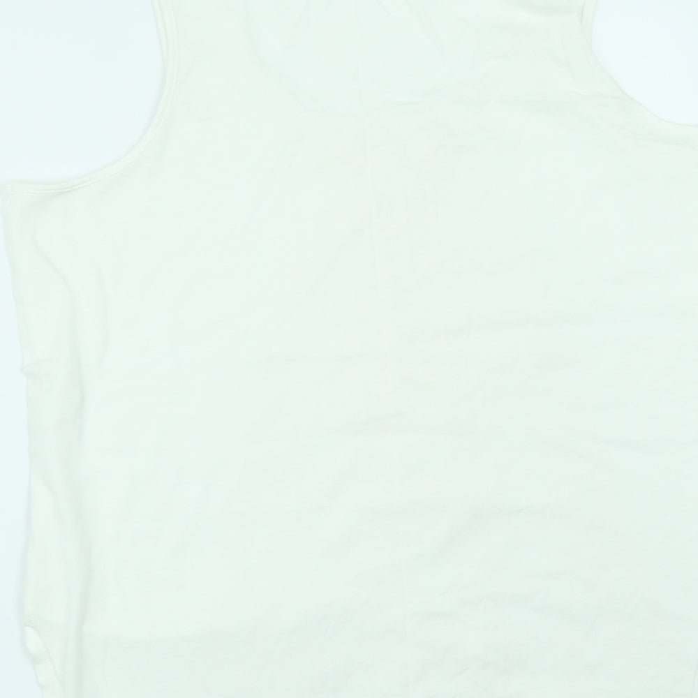 Jeanswest Womens White Basic T-Shirt Size L