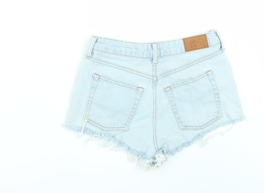 BDG Womens Black Denim Hot Pants Shorts Size 26 in