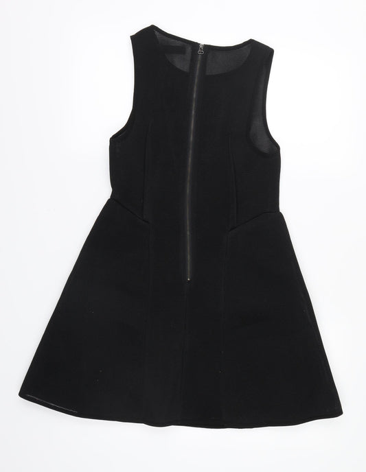 Sophyline & Co Womens Black Shirt Dress Size S - Sheer