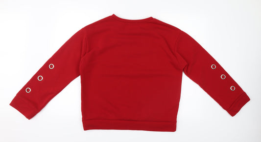 Eight paris Womens Red Pullover Jumper Size M