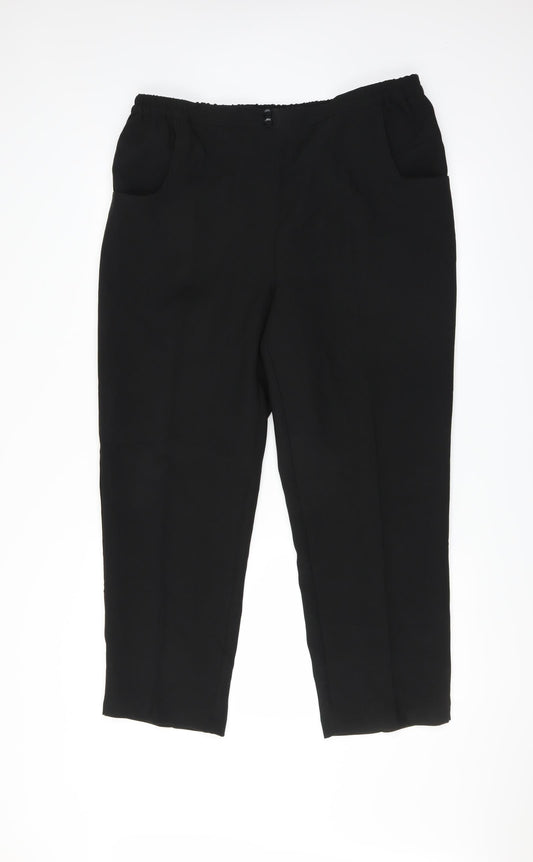 Anthology Womens Black   Trousers  Size 18 L27 in