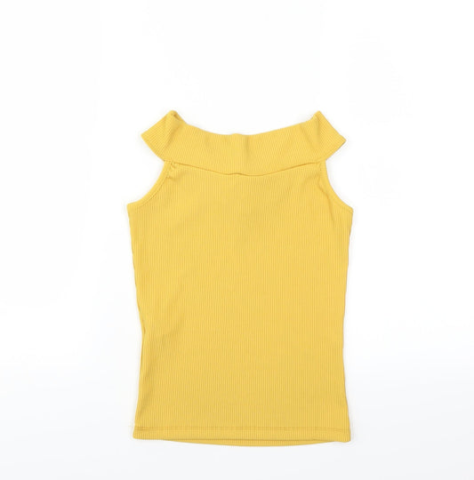 New Look Womens Yellow Basic Blouse Size 6