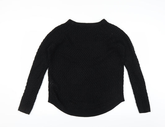 FB Sister Knitwear Womens Black Pullover Jumper Size M