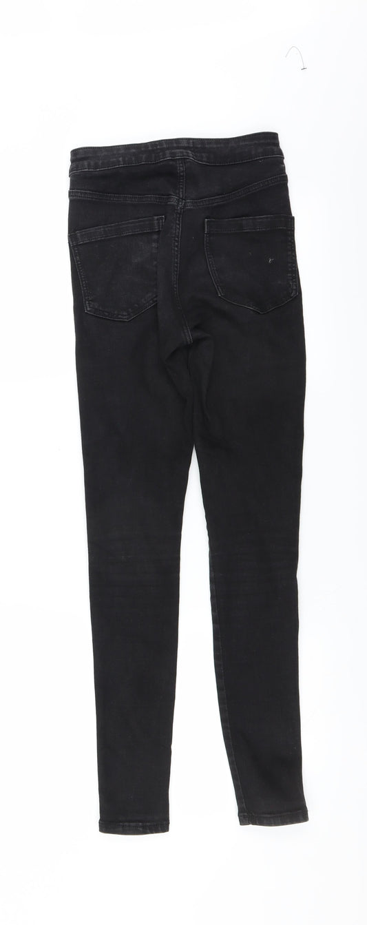 Miss Selfridge Womens Black Skinny Jeans Size 6 L27 in