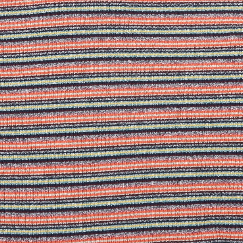 New Look Womens Multicoloured Striped Cardigan Jumper Size L