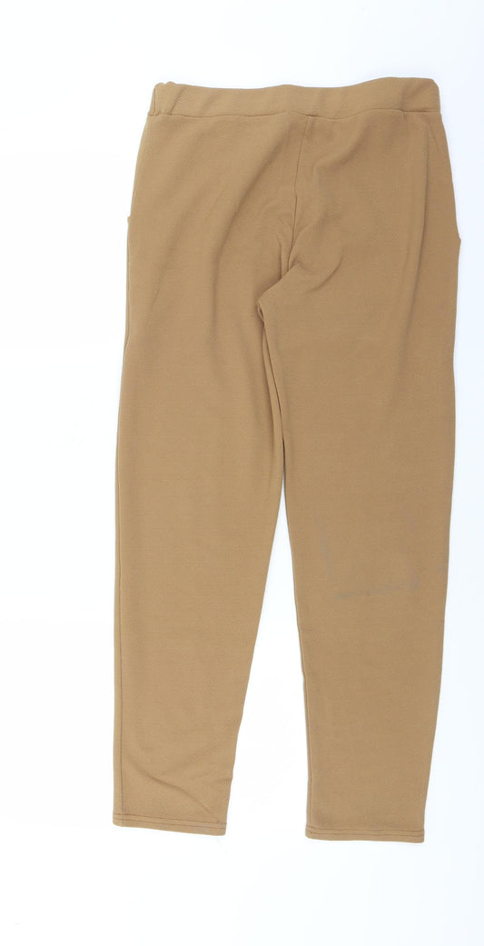 Preworn Womens Beige Trousers Size 12 L27 in