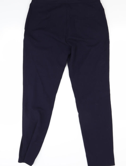 H&M Womens Blue Trousers Size 12 L27 in