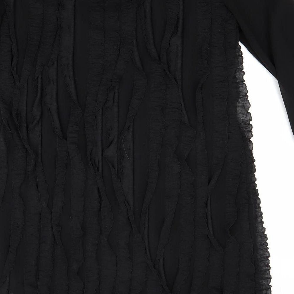 Brand and care label for savida women’s black a-line, size UK 14